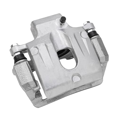 Image of Detroit Axle - Rear Right Brake Caliper for Chevy Traverse | GMC Acadia Limited Saturn Outlook Buick Enclave Cadillac XTS, Passenger Side Disc Brake Caliper w /Bracket Replacement
