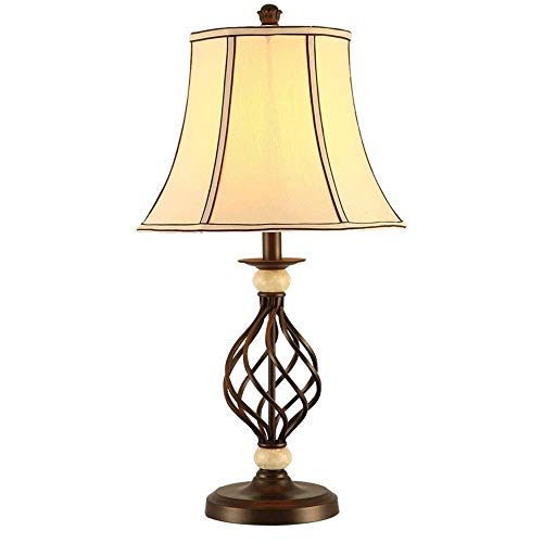 Preisvergleich Produktbild STERB Tischlampe, inklusive Schreibtischlampe mit Glühbirne - Moderne Lampe mit einzigartigem Lampenschirm, handgefertigter Glassockel