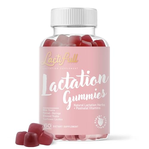 LactiFull Milk Multiplier Lactation Postpartum Gummies - Postnatal Support Vitamins Supplement for Nursing Breastfeeding Mom Mother - Increase Milk Supply Production Multivitamins for Women