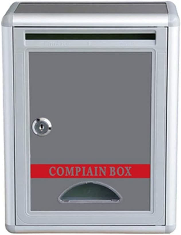 HBJWOV Vintage Iron Outside Wall Mount Post Box Mailbox Letterbox Photography Props Mural Wedding Bar Cafe Window Display Outdoor Mailboxes Home Decoration