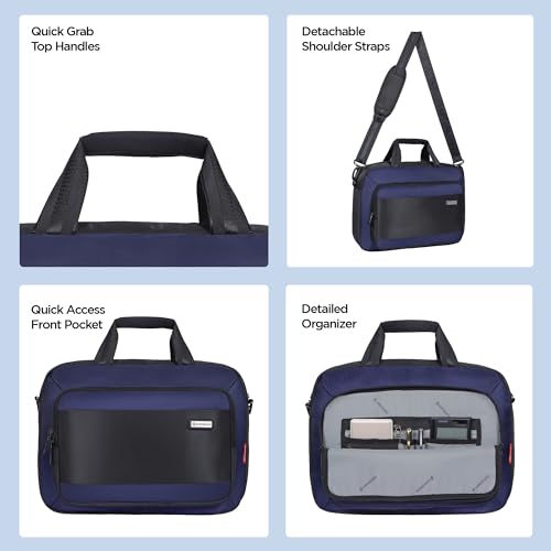 Image of HARISSONS Luminix Laptop Messenger Bag | 12L | Fits 15.6 inch Laptop | 1000D + Twill PU Coated Polyester | Business, Travel & Everyday Use | Durable, Organized & Professional