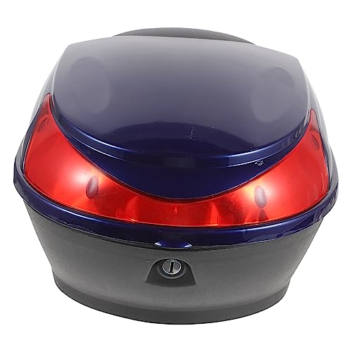 PRETYZOOM Motorcycle Trunk Storage Box Capacity Electric Car Box with Safety Lock and Reflector Luggage Case for Motorbike and Scooter Durable Design for Various