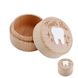 Zahnbox Milchzahndose,Milchzähne-box,Zahndose Milchzähne Jungen/Mädchen, Bedruckt mit 3D-Zahnmuster-milchzahndose, Kreative Tauf- und Geburtstagsgeschenke,Zahnfee Geschenke für frischgebackene Eltern