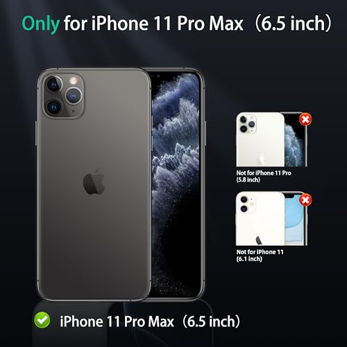 Image of ONES for iPhone 11 Pro Max Case, Translucent Matte Magnetic Phone Case with MagSafe, Military-Grade Shockproof Cover, Anti-Yellowing Hard Slim Protective Matte Case for iPhone 11 Pro Max