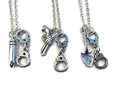 3 Partners In Crime Necklaces, Best Friends Set, Friendship Necklace