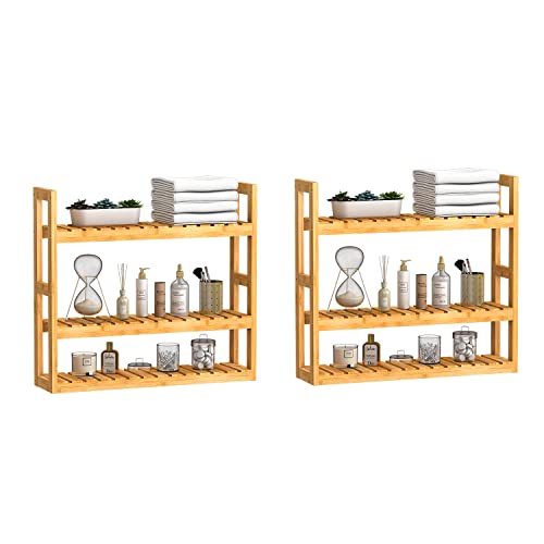 Domax Bathroom Wall Shelf - Over Toilet 3 Tier Storage