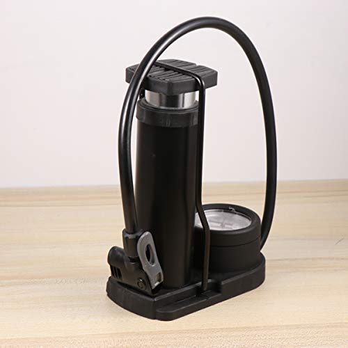 Bomba de pé BESPORTBLE com barômetro de alta pressão mini bomba de piso de pneu de bicicleta de liga