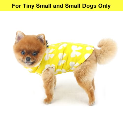 Image of SMALLLEE LUCKY STORE Dog Coat with D-Ring for Small Dogs, Yellow, XL