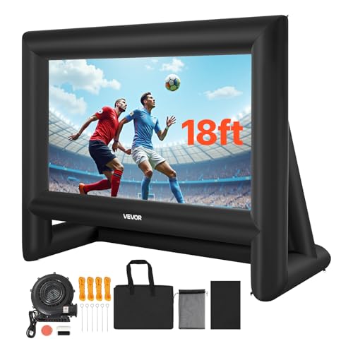 VEVOR 18FT Inflatable Movie Screen, Inflatable Projector Screen with Portable