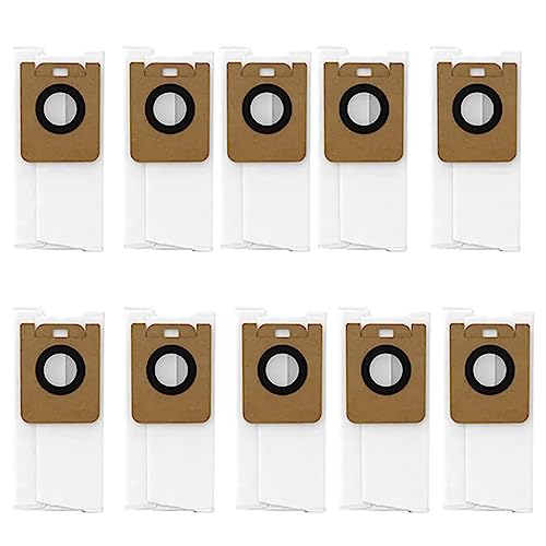 Chuancheng 10 Stück Staubbeutel für Xiaomi Dreame Bot Z10 Pro / L10 Plus Auto-Entleer-Roboter-Staubsauger-Ersatzteile