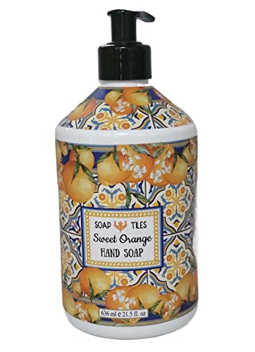 Hand Soap Collection 21.5 FL OZ Each lavender lemon Verbena Sweet Orange Lavender Rosemary Lemon Sage Amber Rose And Lavender Sage (Sweet Orange 21.5 oz)