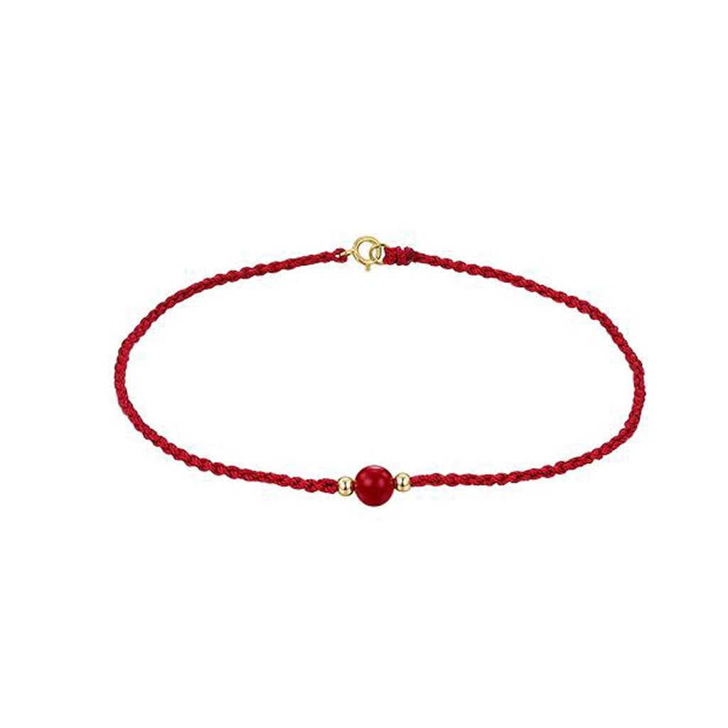 Accesorios de pie tejida a mano con cuerda roja ajustable que no causa rozaduras ni alergias
