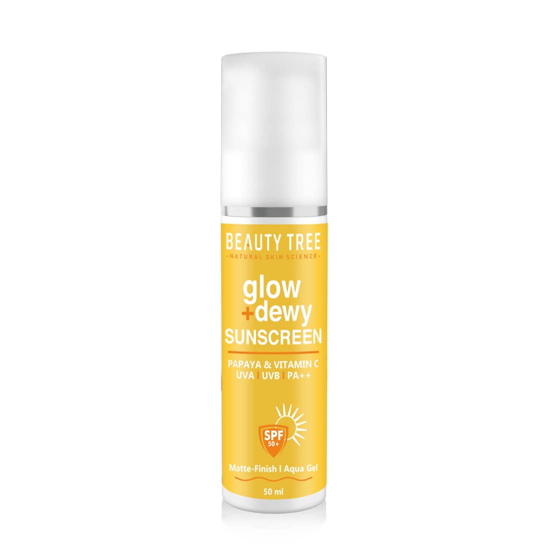 BEAUTY TREEGlow + Dewy sunscreen Gel with SPF 50 ++++ 50 ml