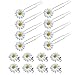 Produktbild Haarnadeln Hochzeit Blume Haarnadeln Set Daisy Haarschmuck für Braut Mädchen Frau Haarschmuck 16 STÜCKE (Weiß