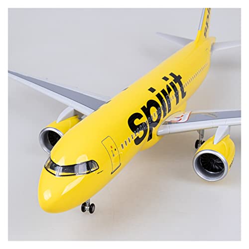 A320NEO modelo de avión 1:80 con luces y ruedas de resina fundida 3