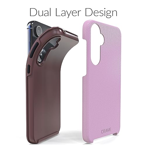Image of Crave for Samsung Galaxy S23 FE Case, Shockproof Protection Dual Layer Case for Samsung Galaxy S23 FE (6.4 inch) - Lilac