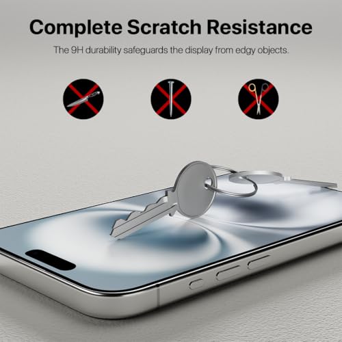 Image of CASEGEAR Privacy Screen Protector Compatible With iPhone 16 Anti Spy Tempered Glass | Curved Edges | Case Friendly | Easy Installation Kit | Pack Of 2