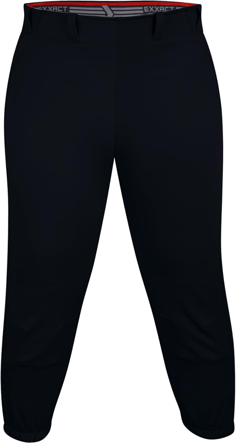 Exxact SportsWomens Softball Pants Knicker/Yoga Style Knee Length, 4-Way Stretch Low Rise Softball Pants for Women