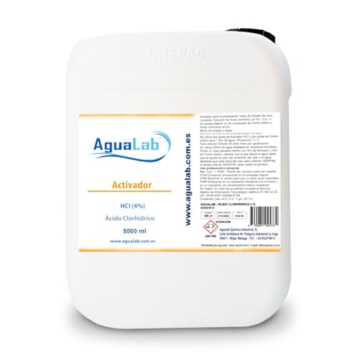 Ácido Clorhídrico 4% 5000 ml | Activador Profesional para Clorito Sódico | Alta Pureza, Uso Industrial y Tratamiento de Agua