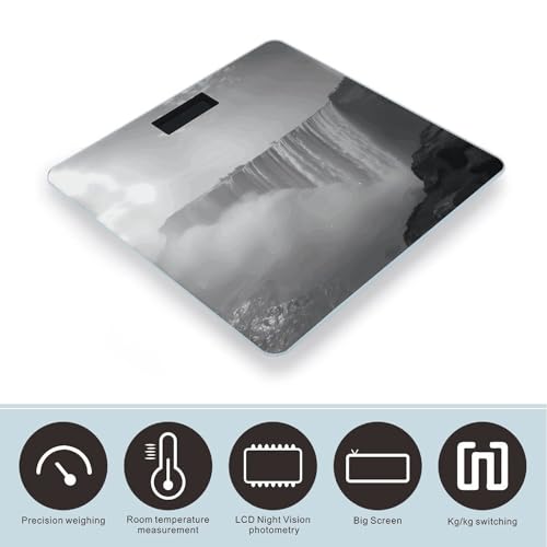 Báscula Digital de Baño con Pantalla LED y Vidrio Templado miniatura 3