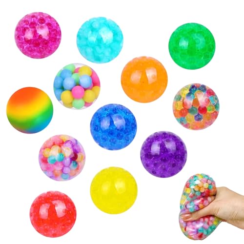 12pcs Random Stress Balls, Squishy Stress Relief...