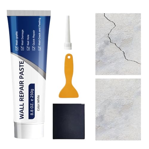 Pasta De Reparación De Pared – Kit De Llenado De Yeso 18 Cm | Líquido De Reparación Rápida Para Paneles De Yeso | Juego De Bricolaje Para Rellenar Grietas De Agujeros | Herramienta Espátula Para Su