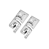 HQMaster Narrow Rolled Hem Presser Foot Sewing Machine Roll Roller Hemmer Press Feet 4mm & 6mm Set Fits Most Low Shank Snap-On Singer, Brother, Euro-Pro, Janome, Kenmore, White, Juki, Simplicity, Elna
