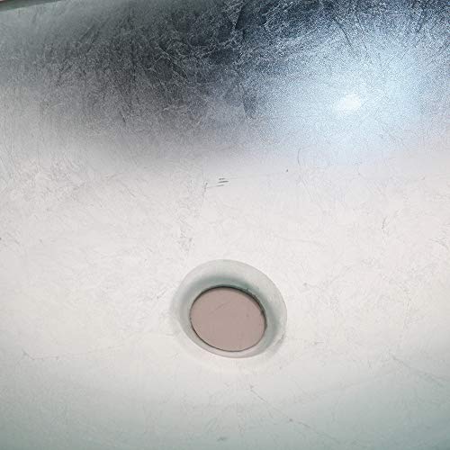 Yanksmark Tempered Glass Wash Bowl Vessel Sink & Chrome Bathroom Faucet Finish Combo Set #TOP6