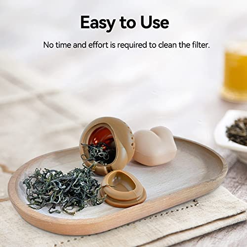2Pcs Funny Silicone Tea Infuser, Cute Tea Strainers For Loose Tea Silicone Tea Holder Funny Fake Poop Tea Infuser Ball Tea Steeper #TOP5
