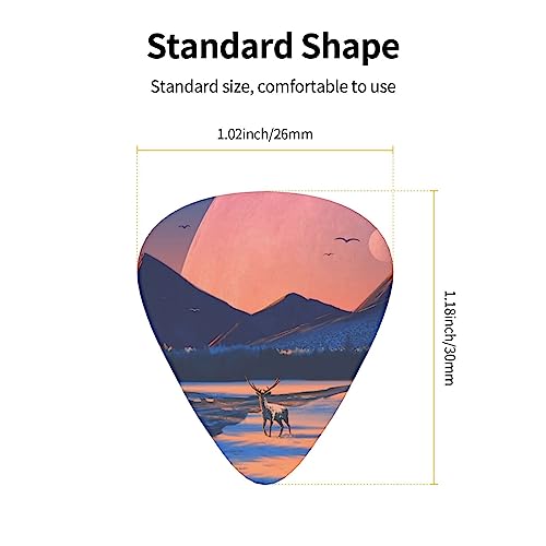 Lot de 12 médiators tendance et durables en forme de paysage hivernal pour guitare électrique et basse - Les Beatles, Paul McCartney, John Lennon, RIngo Starr, George Harrison Lot de 12 médiators tendance et durables en forme de paysage hivernal pour guitare électrique et basse – Image 5