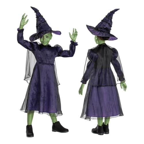 Wicked Elphaba Kids Fancy Dress For 5-6 Years