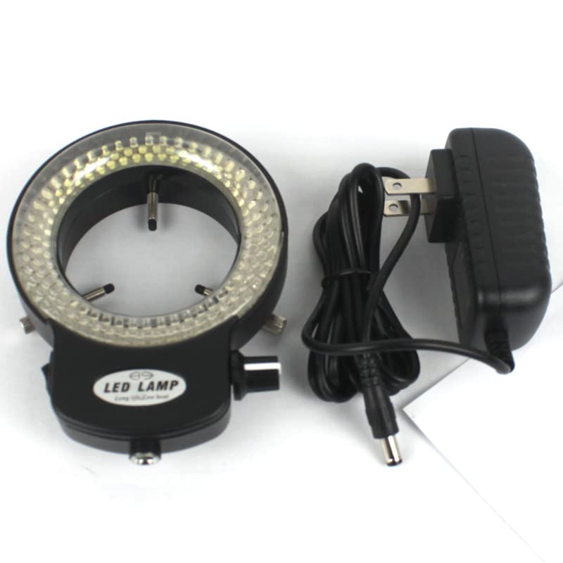 Lumière d'anneau 144 LED réglable pour microscope à éclairage 6500K