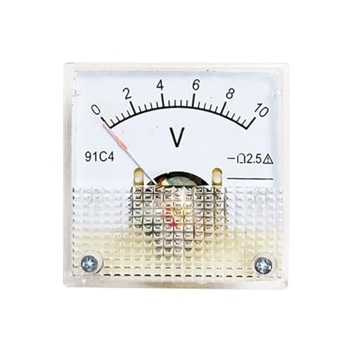 Voltmètre à panneau mécanique 91C4 DC 10V à lecture instantanée