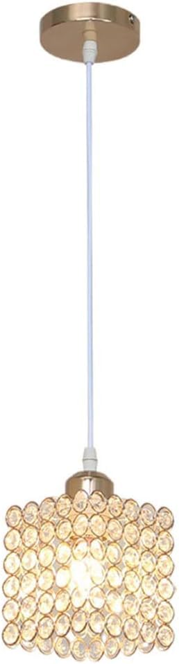 Luminaire suspendu doré en cristal pour illuminer votre îlot de cuisine avec élégance