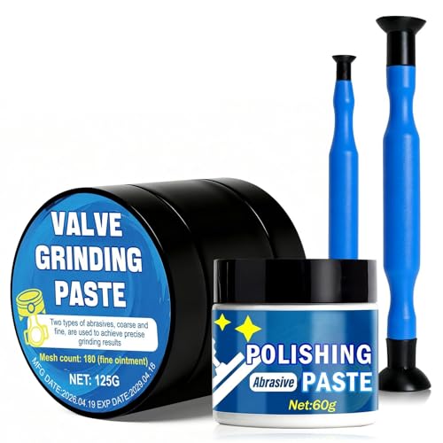 125 * 2 Pate a Roder Soupape+Rodoir Soupape+60g Polish Voiture, Kit Rodage Soupape pour Voitures, Motos, Machines Agricoles, Moteurs Divers