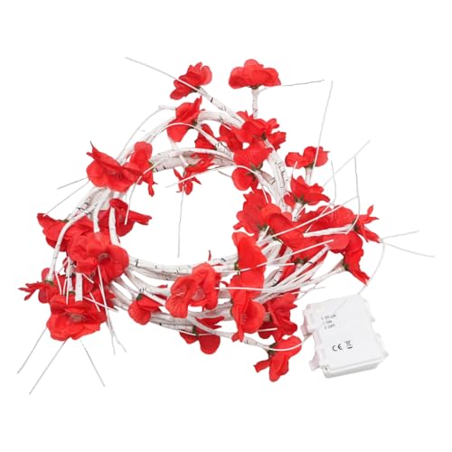 Guirlande lumineuse LED à fleurs pour décoration romantique de chambre