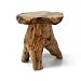 WELLAND Tree Stump Stool Live Edge, Natural Edge Side Table, Plant Stand, Nightstand, Mushroom Stool 14" Tall