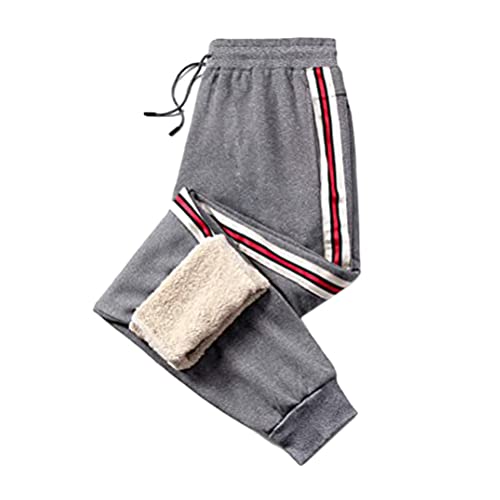 Damen Jogginghose Mit Fleece-Futter - Warme Winter Hose Mit Taschen