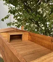 Terrário em Madeira para Jabuti, Cágado, Tartaruga e Outros Pets (Não acompanha a decoração)