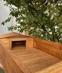 Terrário em Madeira para Jabuti, Cágado, Tartaruga e Outros Pets (Não acompanha a decoração)