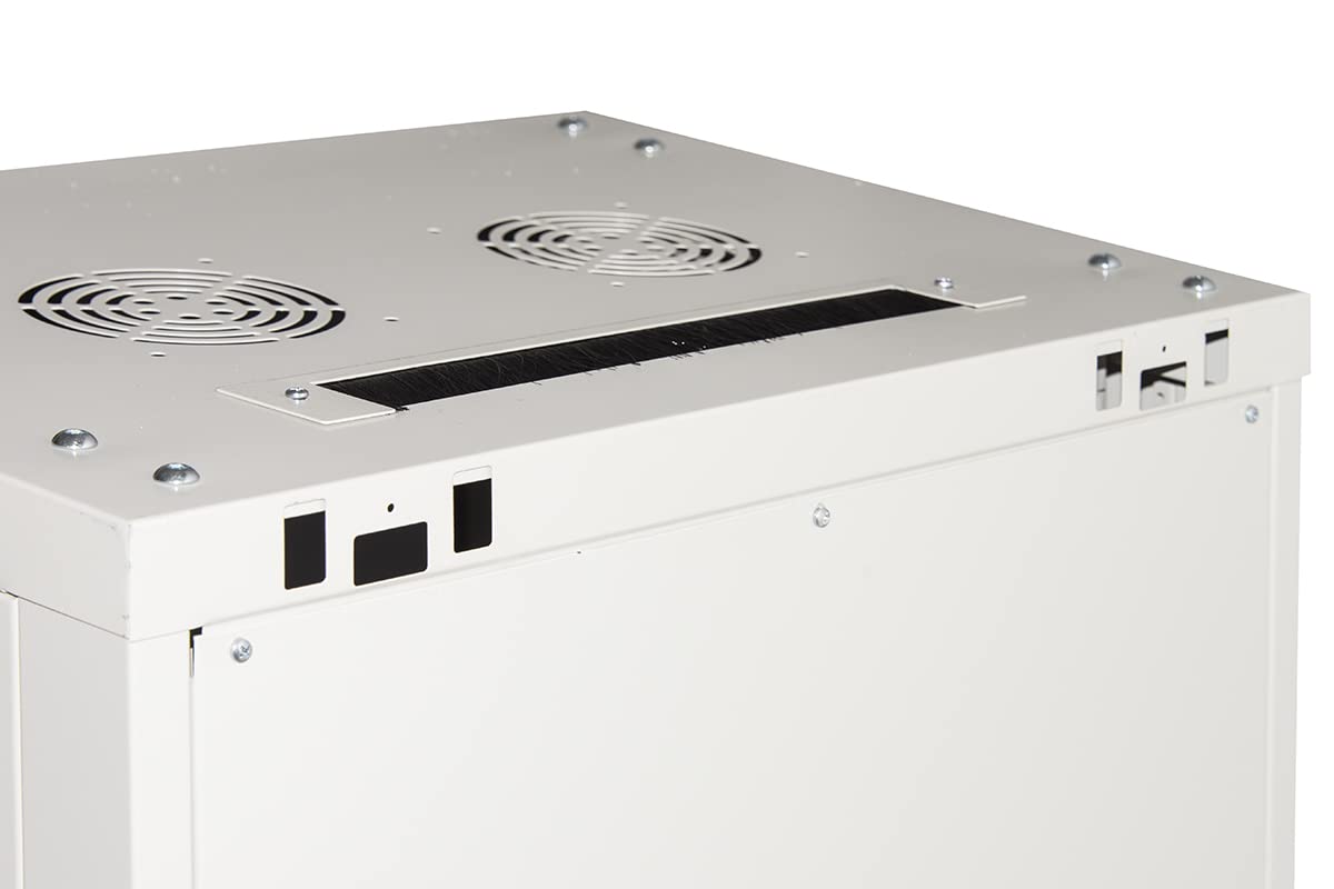 LINK Armadio Rack 19" 18 Unita' da Muro (A) 905 x (L) 600 x (P) 450 mm. Grigio, DISASSEMBLATO Porta Vetro