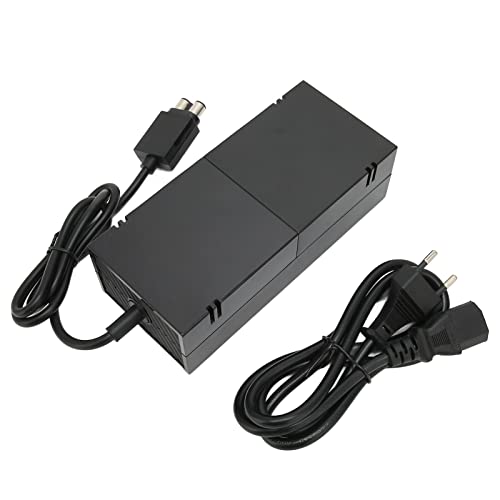 Fuente de alimentación para Xbox One, adaptador de bloque de alimentación de repuesto 100-240 V, voltaje CA, cable compatible con la consola Xbox One, imprescindible para Xbox One, 12 V (EU Plug) Cover