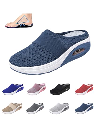 Summer cool breathable women's sandals slippers one-step fitness shoes arch support orthopedic diabetic slippers comfortable orthopedic shoes