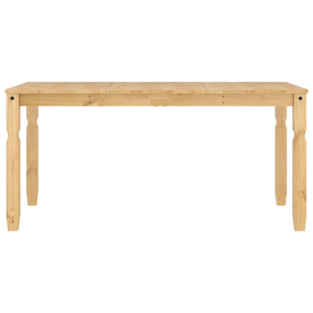 Tavolo da pranzo Corona, 160 x 80 x 75 cm, in legno massello di pino | Tavolo rustico in legno di pino con finitura a cera di miele, per sala da pranzo e cucina.