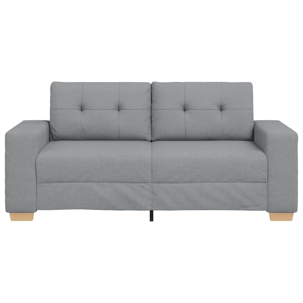 Sofá de dos plazas, gris claro, 181 x 77 x 82 cm, funda de tela 100% poliéster, marco de metal de madera contrachapada, ahorra espacio, pequeño sofá para salón, oficina, dormitorio, pasillo