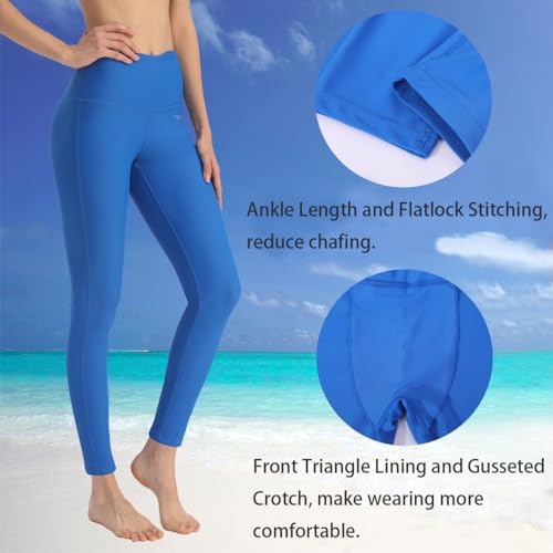 Image of Ubestyle UPF 50+ High Waist Women's Swim Pants Swim Leggings Swimming Tights Rash Guard Pants Sun Protective