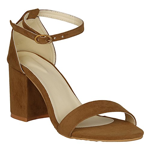 Image of Misto Women's and Girl's Formal Casual Suede Leather Block Heel Sandal