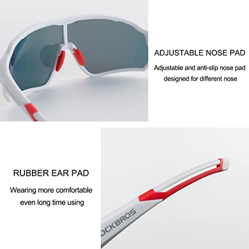 Image of ROCKBROS Polarized Sports Sunglasses Men Women - UV400 Protection Goggle with Myopia Frame for Running Cycling Driving