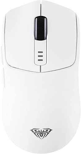 MechLands Aula SC580 Ratón inalámbrico, mouse ergonómico para juegos, con 10000 DPI ajustables, conexiones BT 5.0/2.4GHz/cableadas, 6 botones,