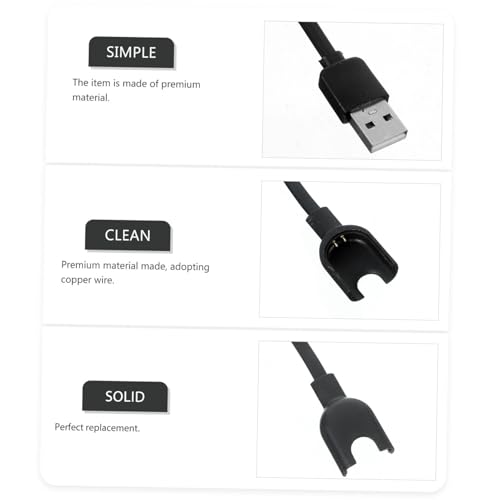 Hemoton 6 Pcs USB Charger Smartwatch Cables Charger for Bracelet Charging Cables Transfer Charging Cable USB a Cable Watch Charger USB Charging Cable Pure Copper Core Wristband